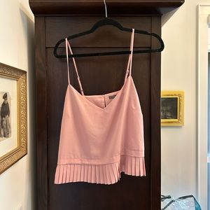 French Connection Pleated Fringe Top